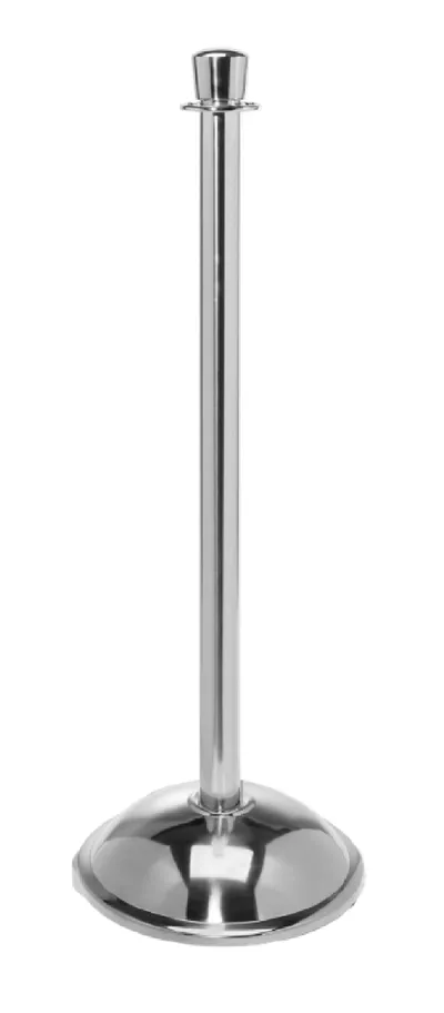 Flat Top Stainless Steel Stanchion Post w/ Dome Base
