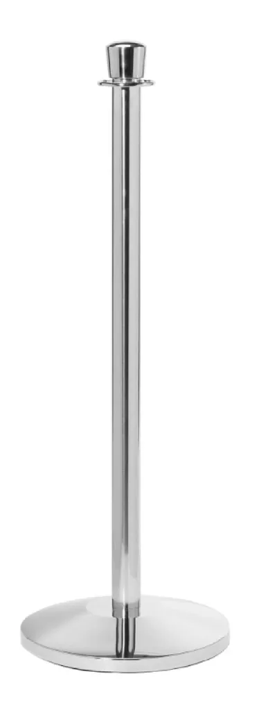 Flat Top Stainless Steel Stanchion Post w/ Slopped Base