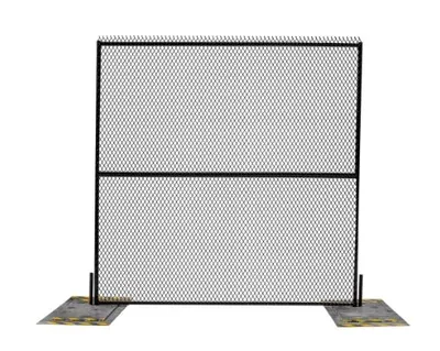 Anti-scale Portable Security Fence with Base