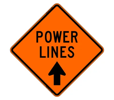 Power Lines (RUS) Roll-Up Signs