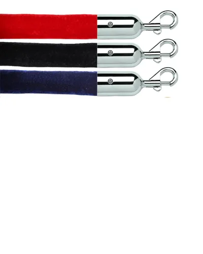 RopeMaster Stanchion Bundle - (6) Ball Top Posts w (4) Velour Ropes