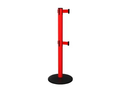 SafetyPro 250 Twin - 40” Post with Two Retractable Belts